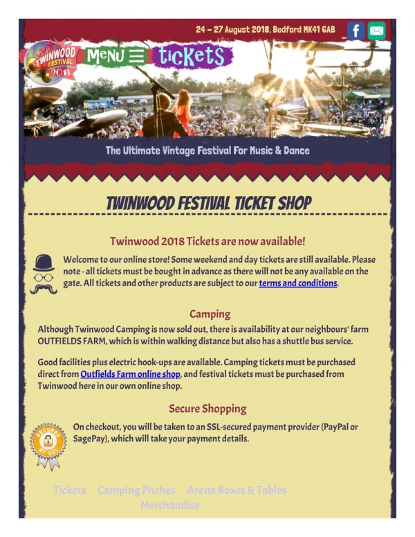 Twinwood Festival Ticket Shop