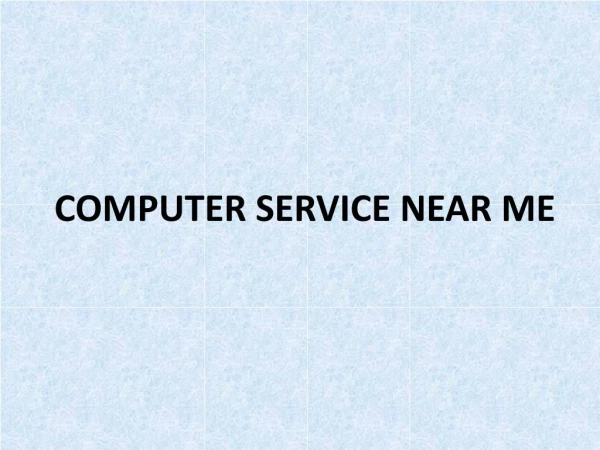 computer service near me