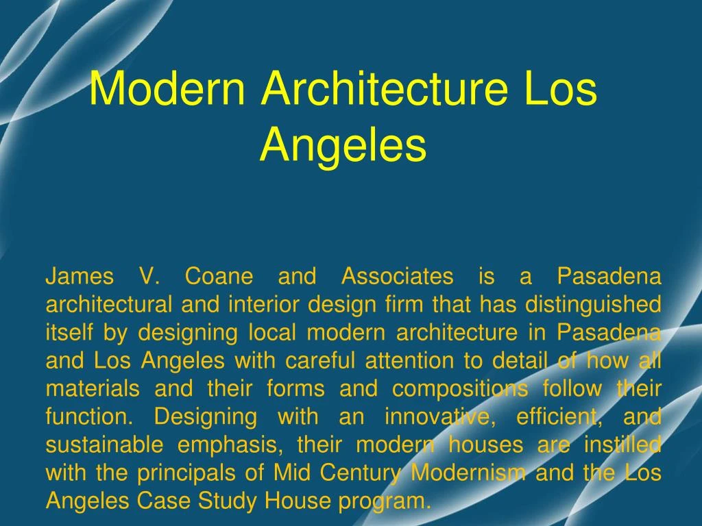 modern architecture los angeles
