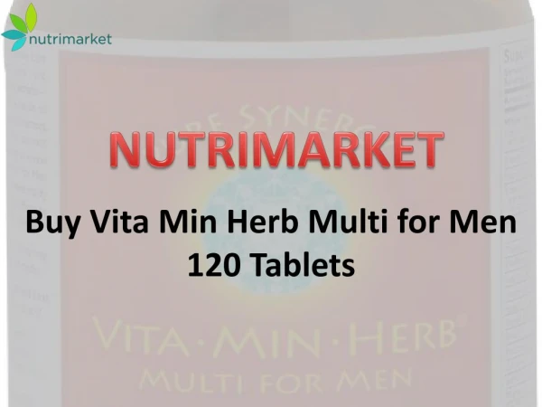 Buy Vita Min Herb Multi for Men 120 Tablets
