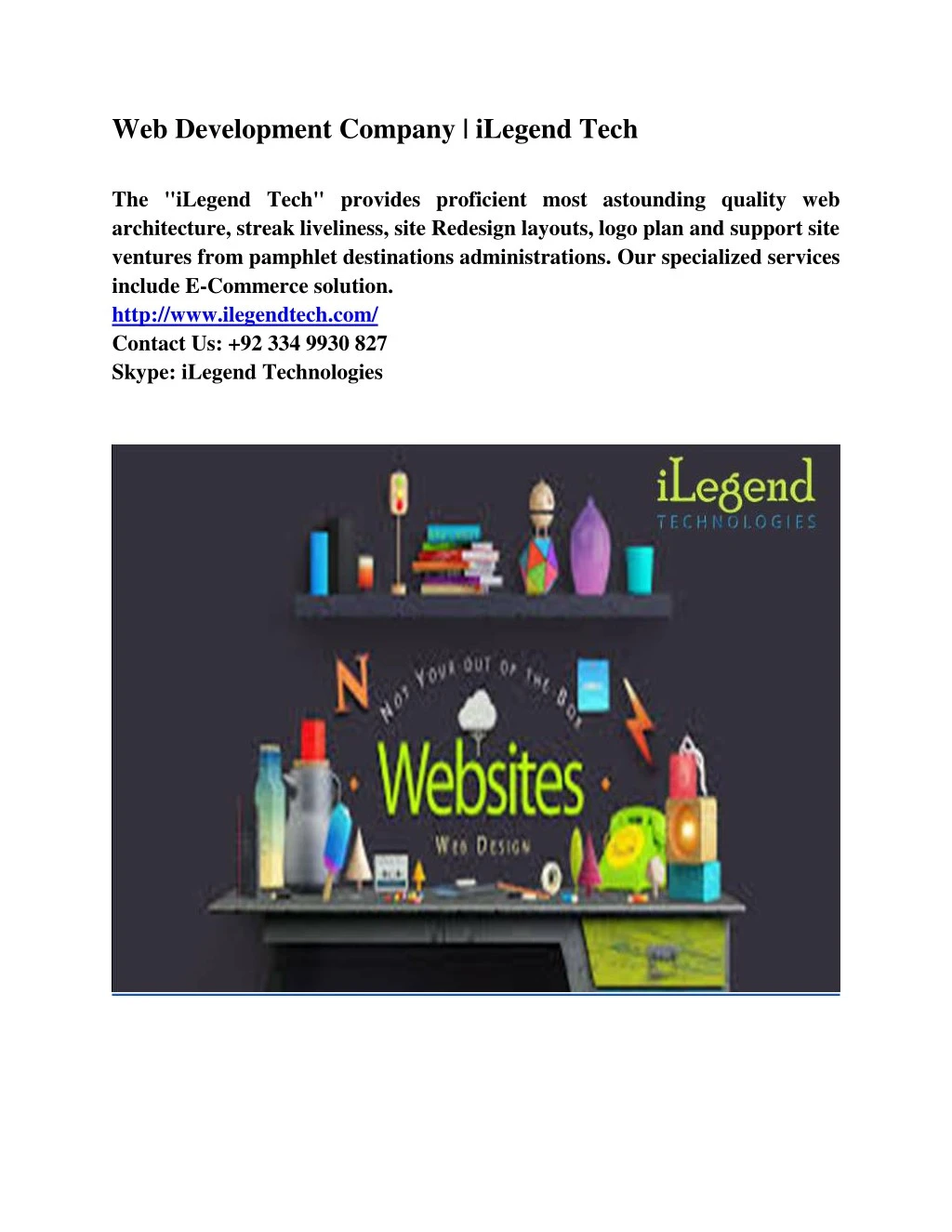 web development company ilegend tech the ilegend