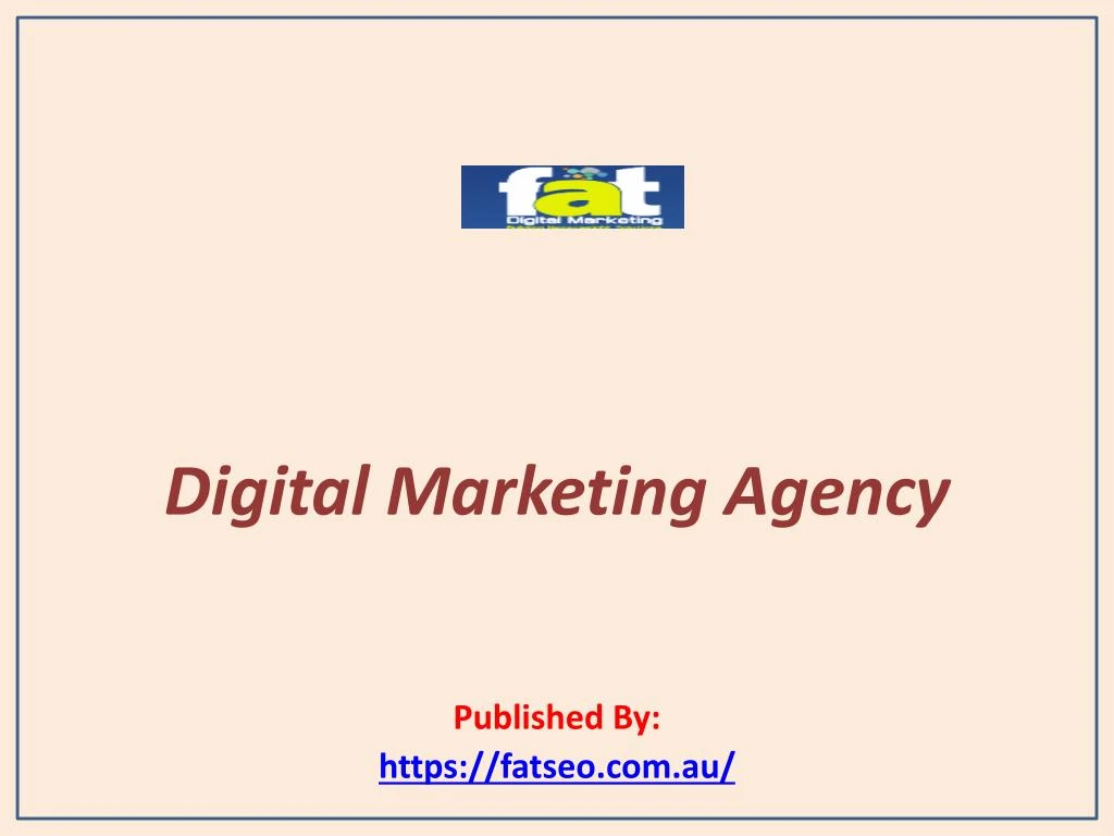 digital marketing agency published by https fatseo com au