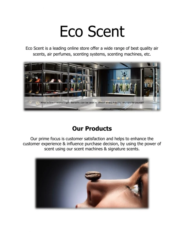 Scent Marketing by EcoScent