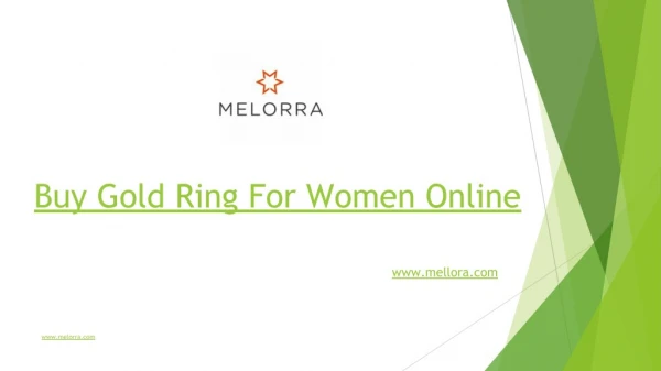 Buy Gold Ring For Women Online