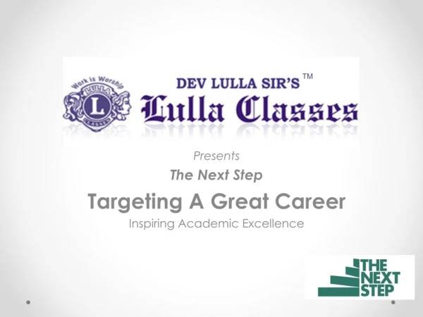 Career Guidance - Orientation for 10th Standard Students - Lulla Classes