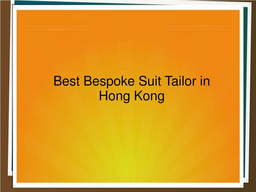best bespoke suit tailor in hong kong