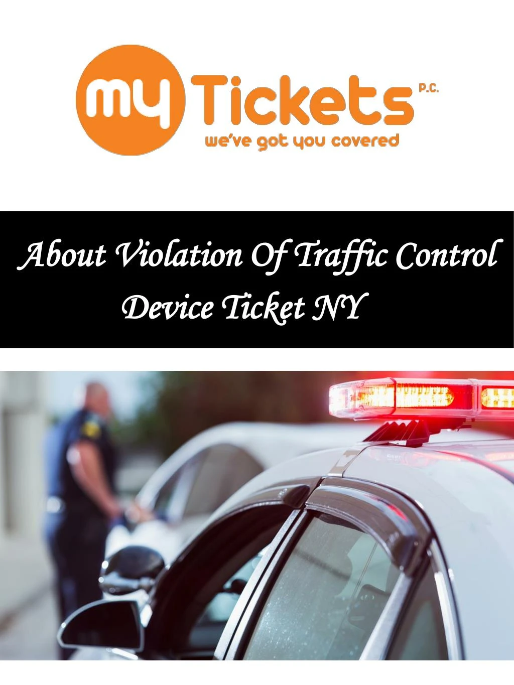 about violation of traffic control device ticket ny