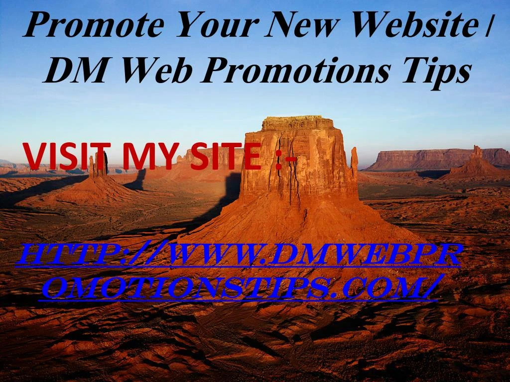 promote your new website dm web promotions tips