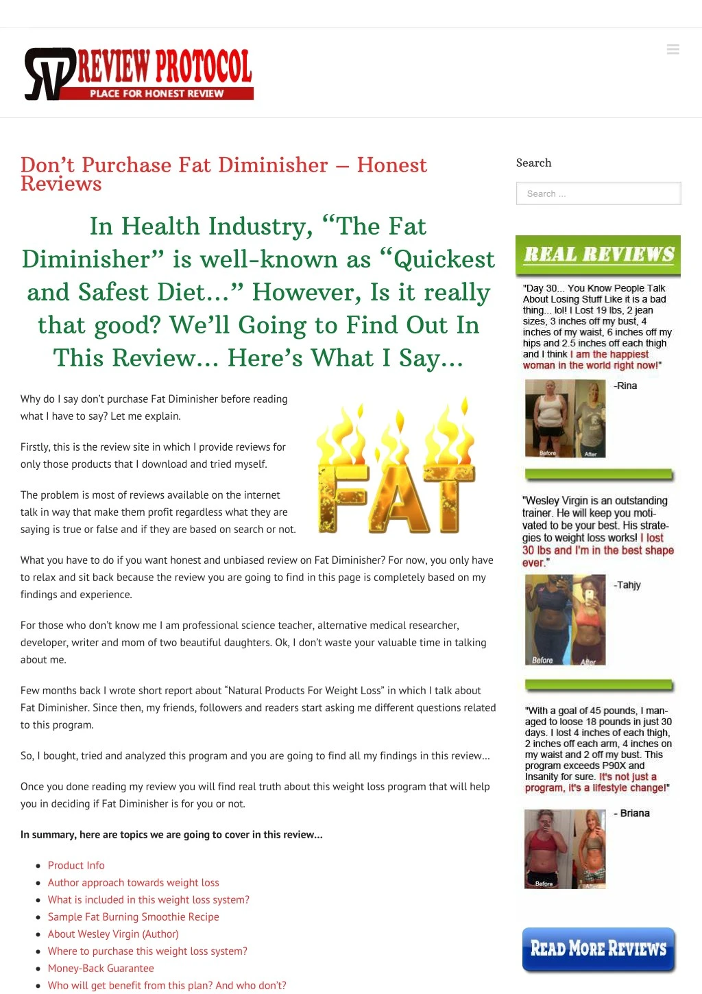 fat diminisher system pdf ebook free download