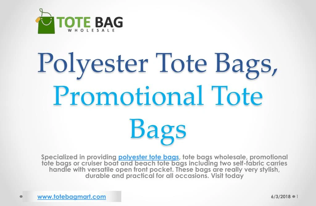 polyester tote bags promotional tote bags