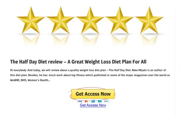 The Half Day Diet PDF EBook Free Download