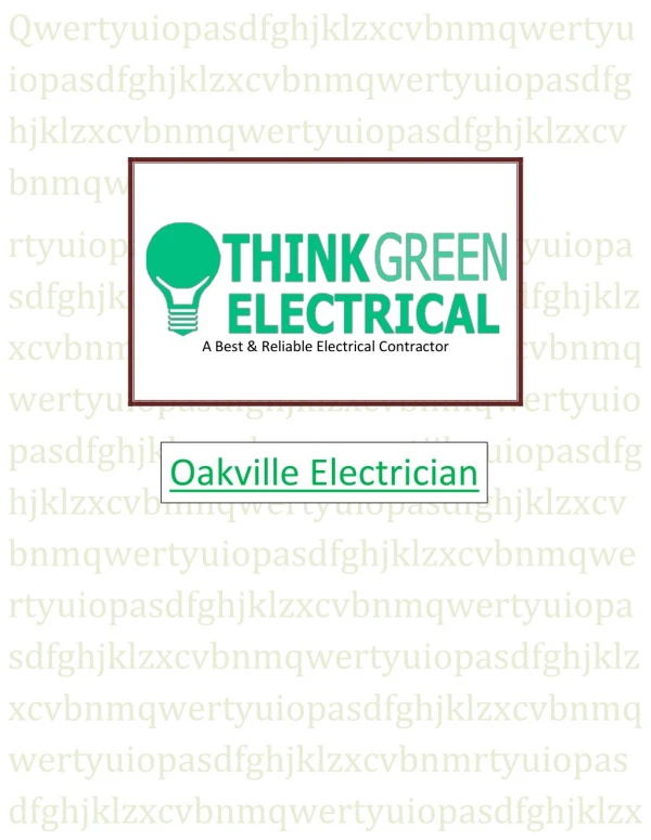Electricians Oakville
