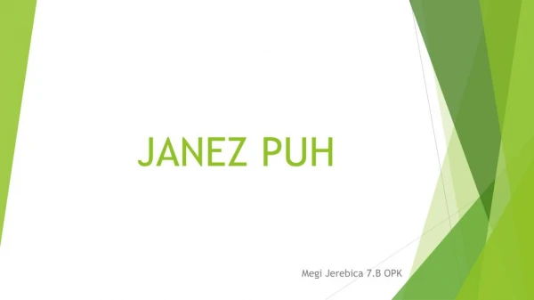 JANEZ PUHA