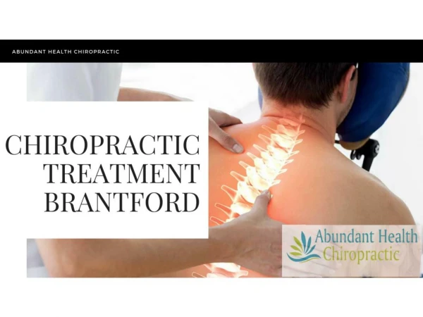 Chiropractic Treatment Brantford