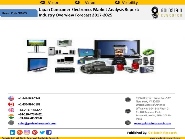 Japan Consumer Electronics Industry Outlook 2017-2025