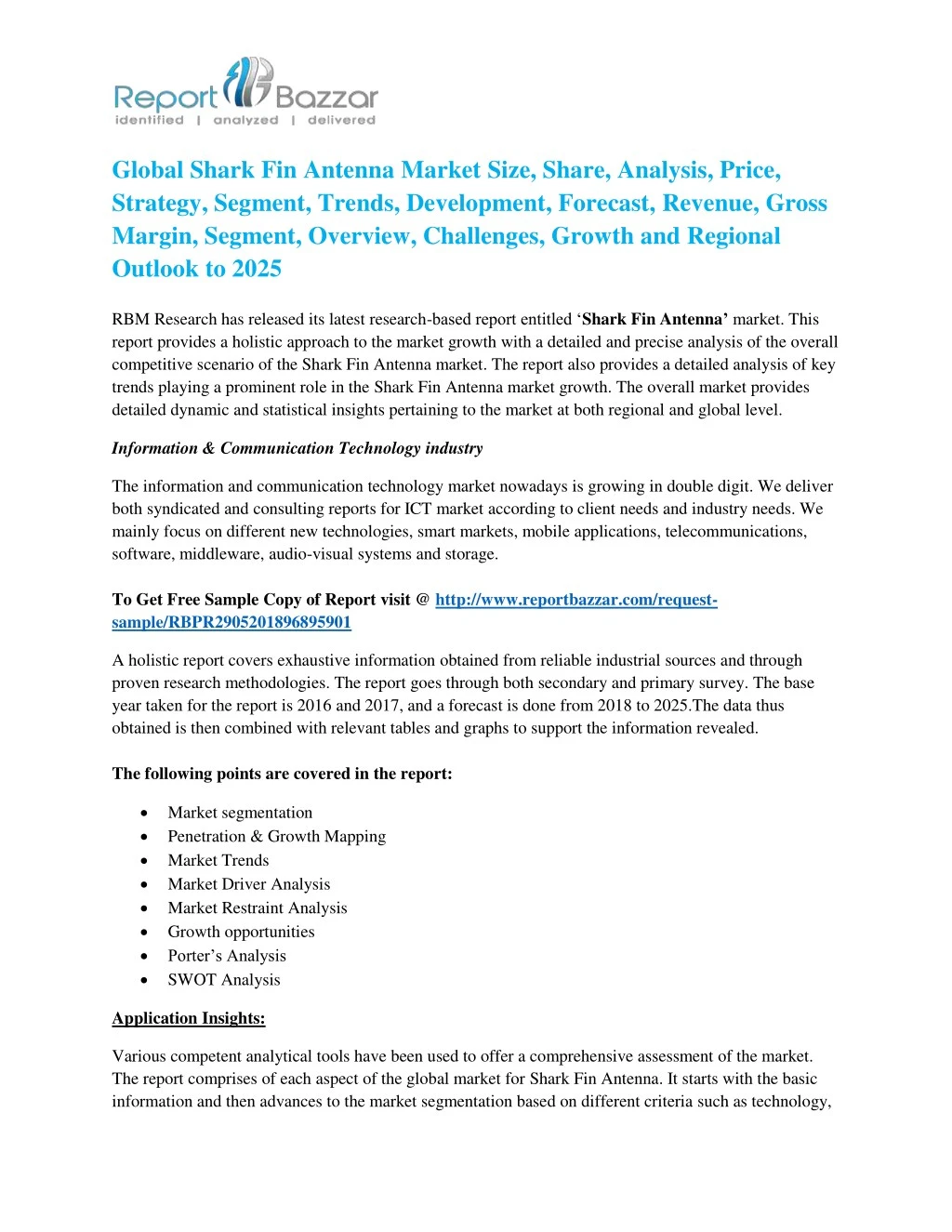 global shark fin antenna market size share