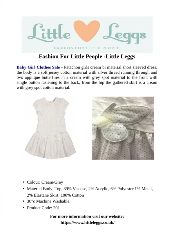 Fashion For Little People -Little Leggs