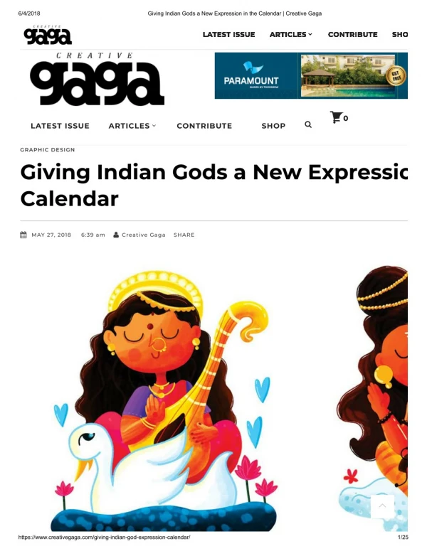 Giving Indian Gods a New Expression in the Calendar