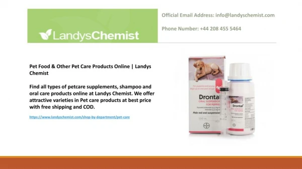 Pet Food & Other Pet Care Products Online | Landys Chemist