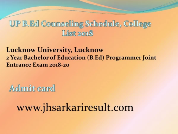 Download All Exam Admit Card
