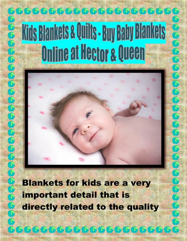 Kids Blankets & Quilts - Buy Baby Blankets Online at Hector & Queen
