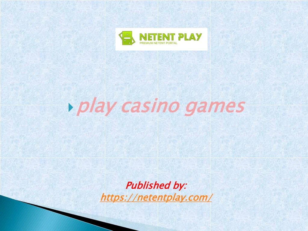 play casino games published by https netentplay
