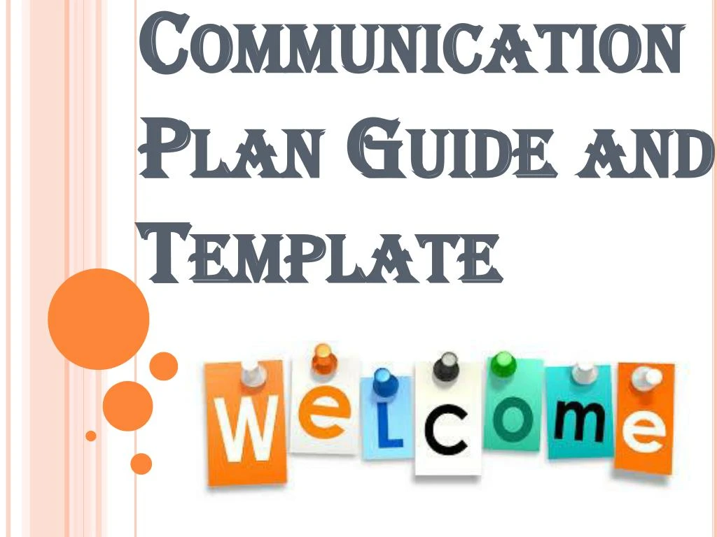 communication plan guide and template
