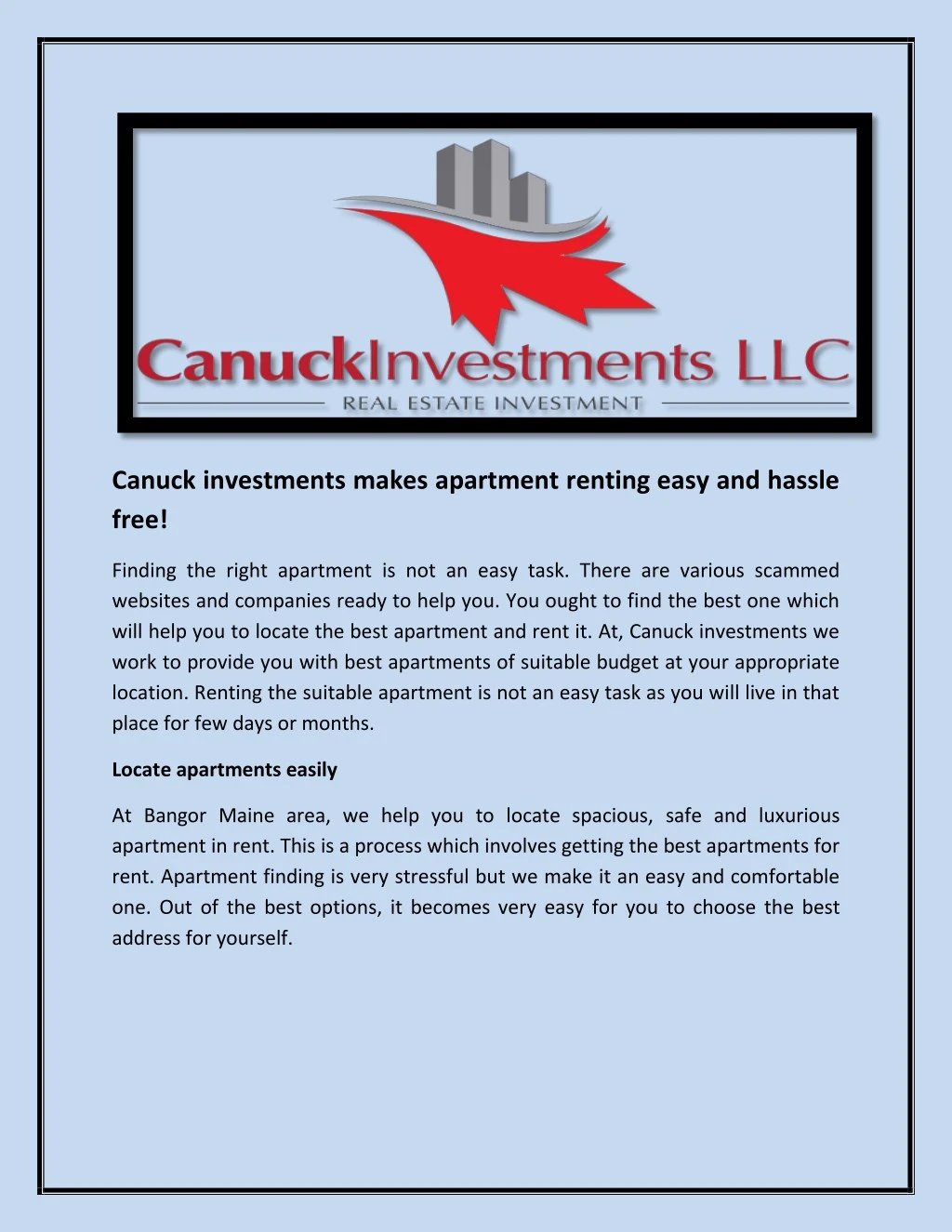 canuck investments makes apartment renting easy