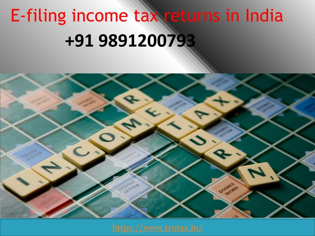 e filing income tax returns in india