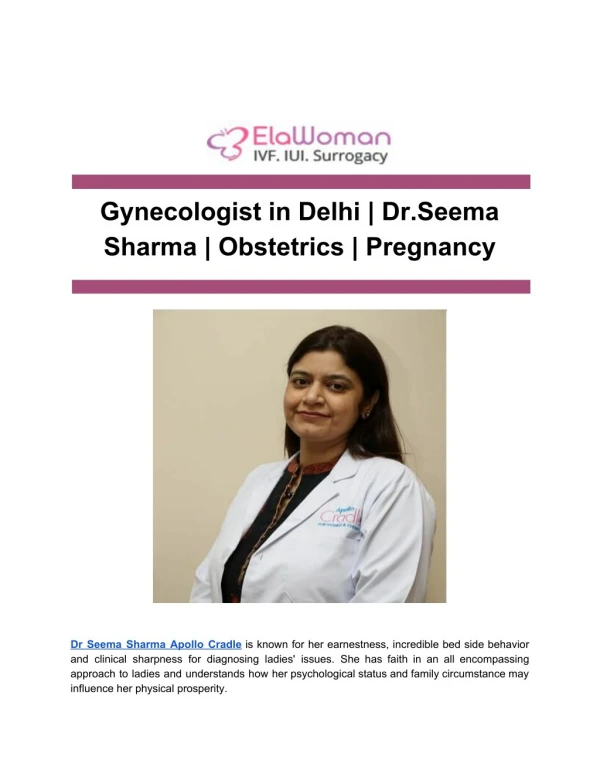 Gynecologist in Delhi_ Dr.Seema Sharma_ Obstetrics_ Pregnancy