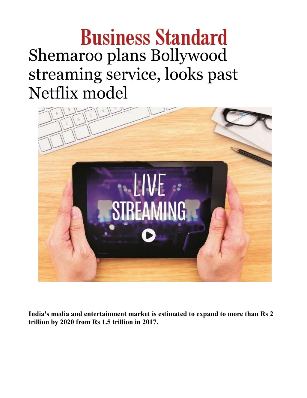 shemaroo plans bollywood streaming service looks