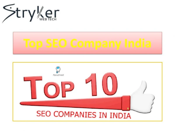 Top Professional SEO Services Company In India â€“ Stryker Webtech