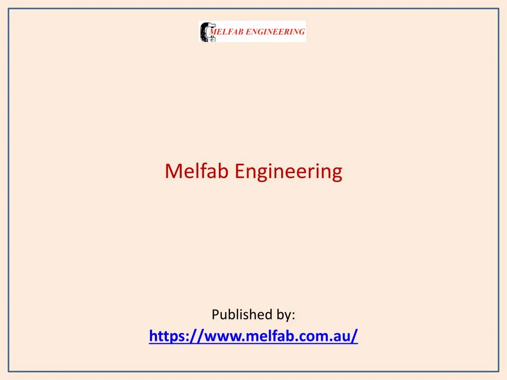 melfab engineering published by https www melfab com au
