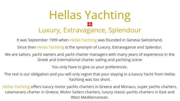 Yacht rental Greece - Hellas-Yachting