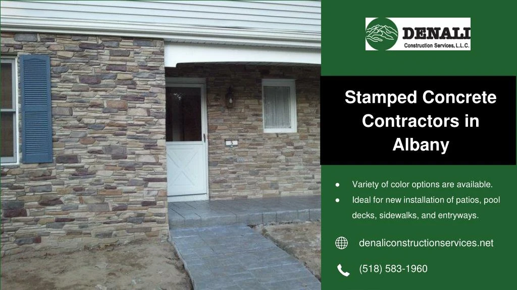 stamped concrete contractors in albany