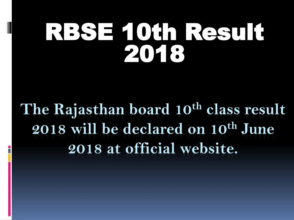rbse 10th result 2018