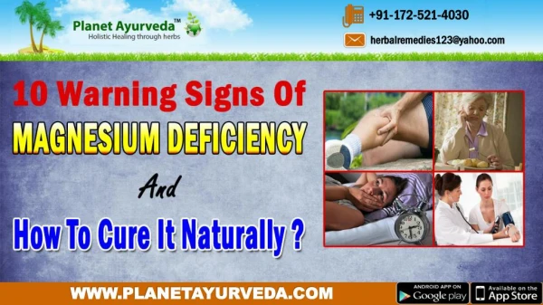 10 Warning signs of Magnesium Deficiency and how to Cure it Naturally