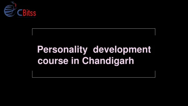 Personality development course in Chandigarh