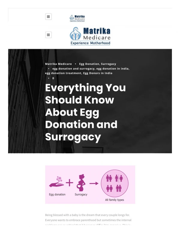 Everything You Should Know About Egg Donation and Surrogacy