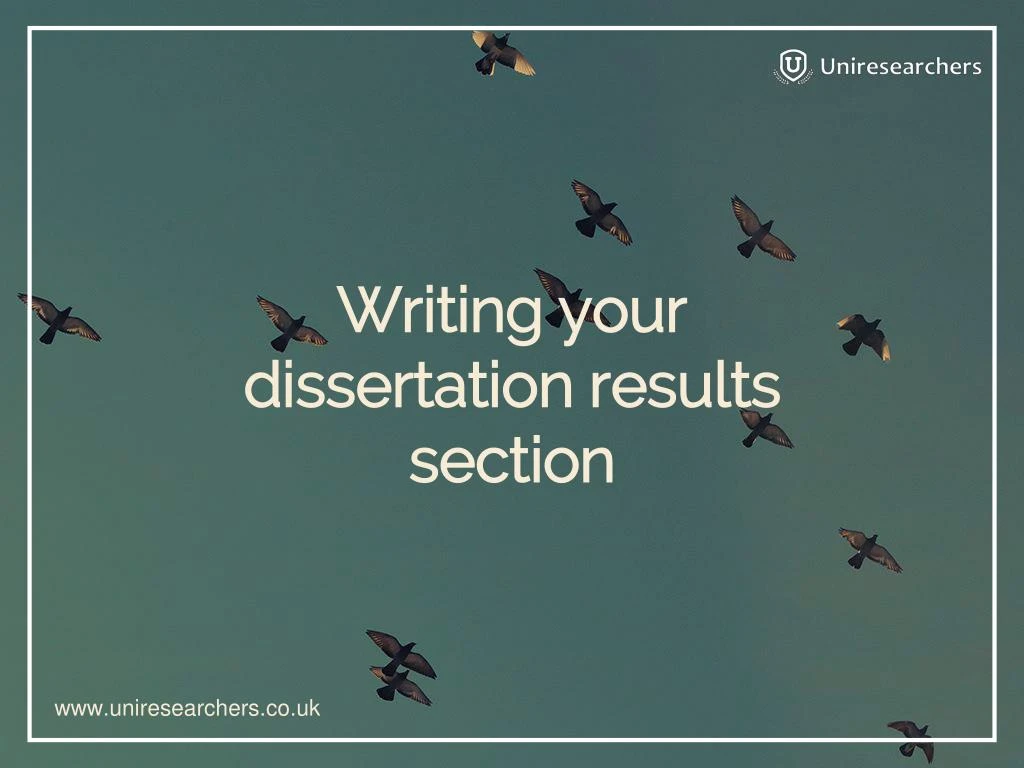 writing your dissertation results section