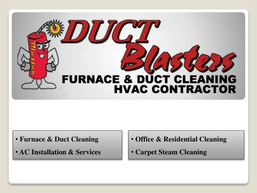 furnace duct cleaning ac installation services