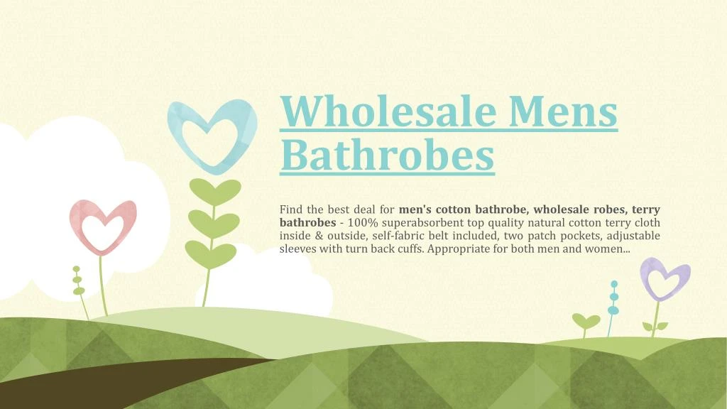 wholesale mens bathrobes