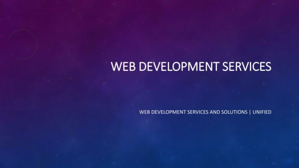 web development services