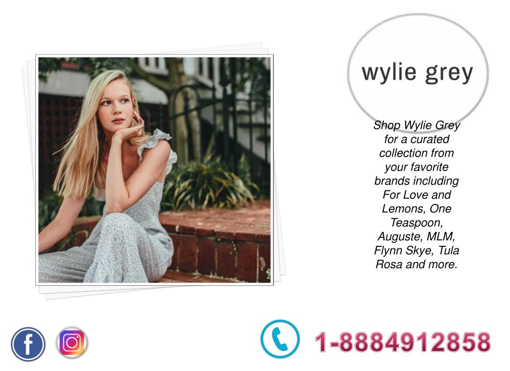 shop wylie grey for a curated collection from