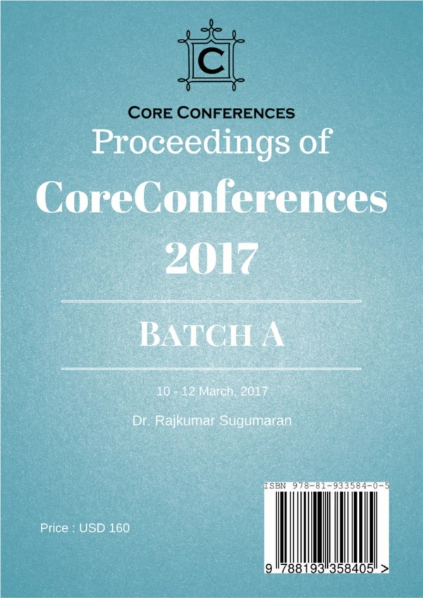 CoreConferences 2017 Batch A