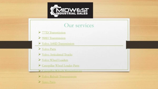 Volvo A40D Transmission - Midwest Industrial