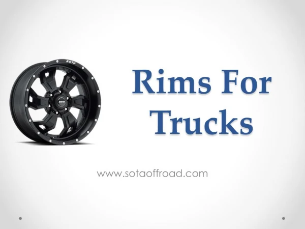 Rims For Trucks - www.sotaoffroad.com