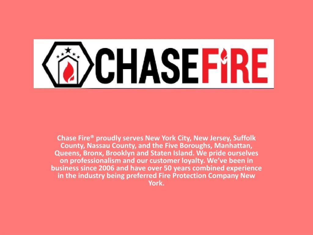 chase fire proudly serves new york city