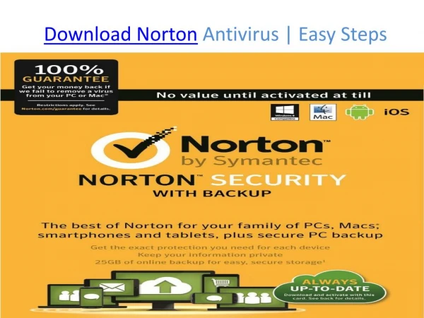 Download Norton Antivirus | Easy Steps