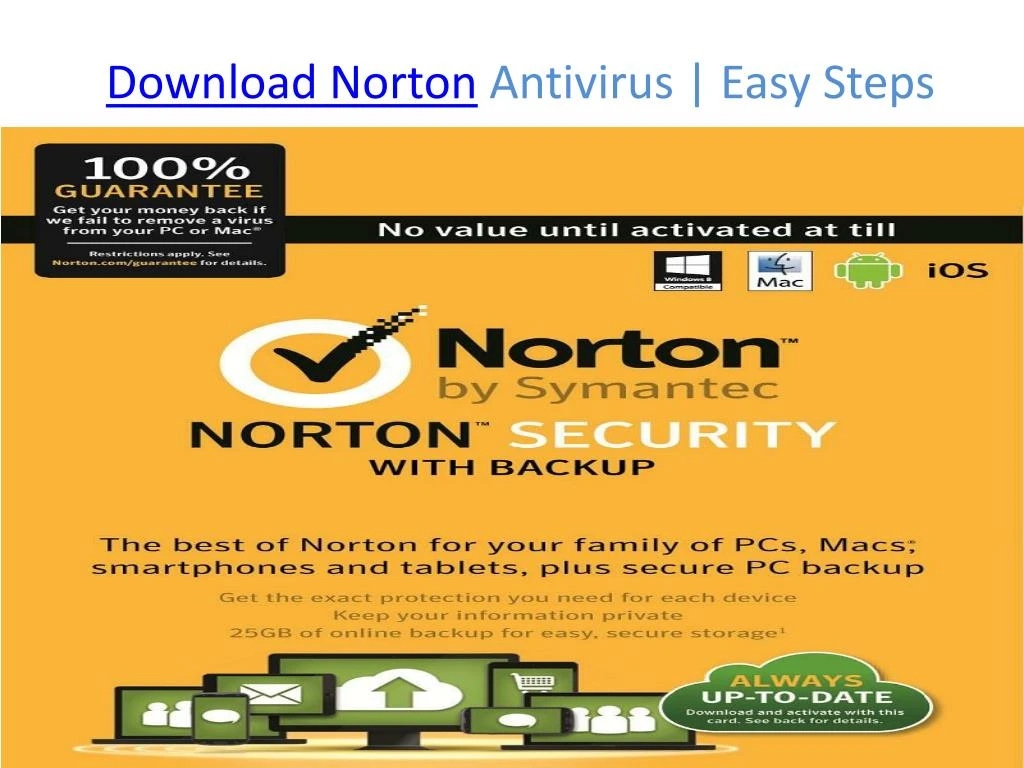 download norton antivirus easy steps